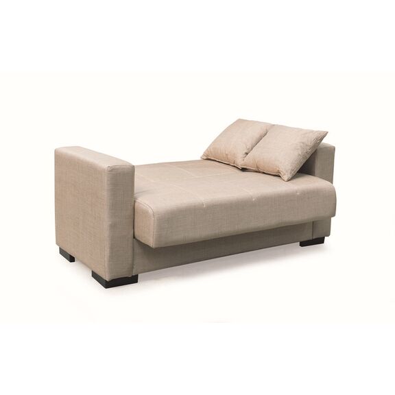 Rover Light Brown Υφασμα 2θεσιος Καναπεσ/κρεβατι με Αποθ.χωρο 150χ80εκ.