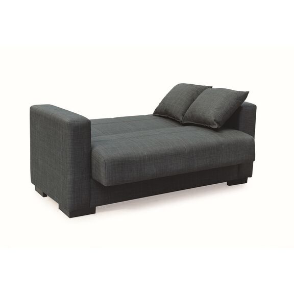 Rover Dark Grey Υφασμα 2θεσιος Καναπεσ/κρεβατι με Αποθ.χωρο 150χ80εκ.