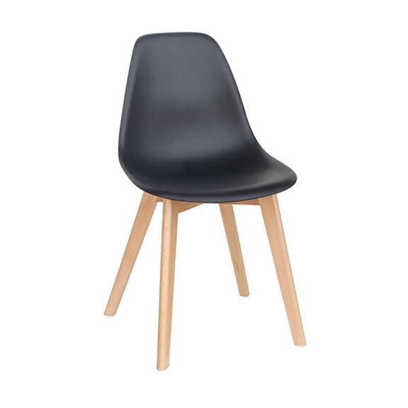 Σετ Τραπεζαρίας Loft Plus Black Randy 5τμχ 120χ80x72εκ.