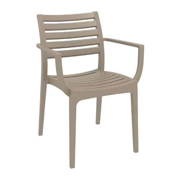Σετ Τραπεζαρίας 7τμχ Vegas Artemis Taupe 100x180/220χ75εκ.
