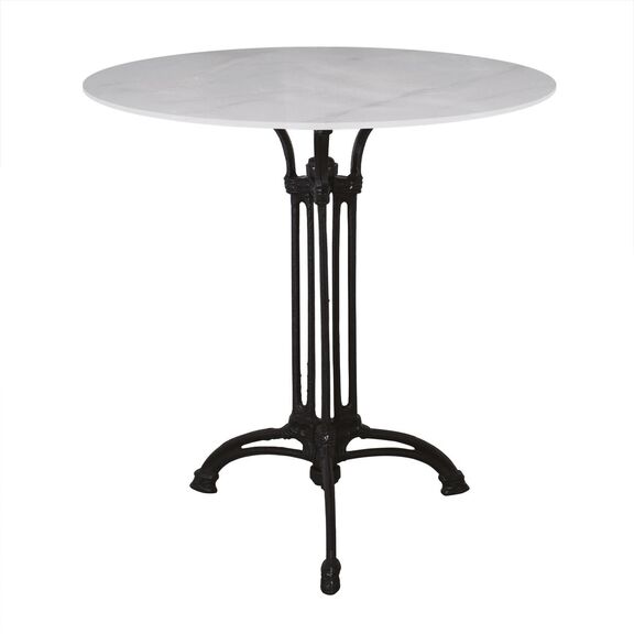 Τραπεζι Sintered Stone-Μαντέμι Τρίνυχο, Επιφάνεια 11mm Απόχρωση White Marble
