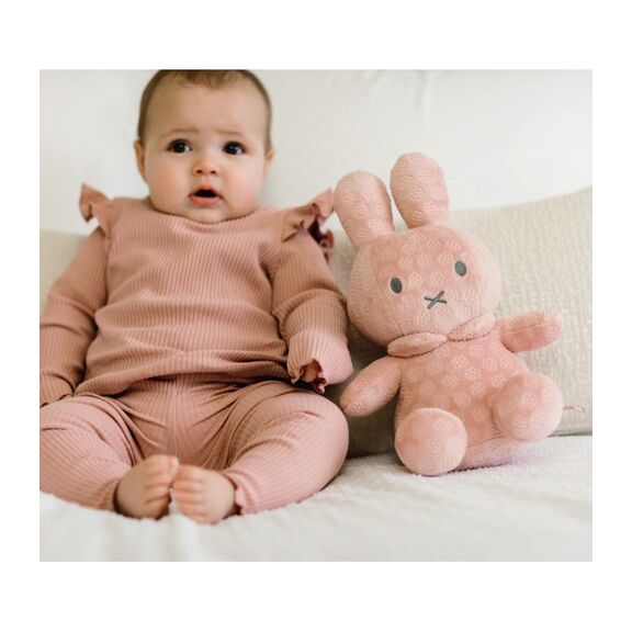 Λούτρινο από Βελουτέ Ύφασμα 30cm ροζ Miffy