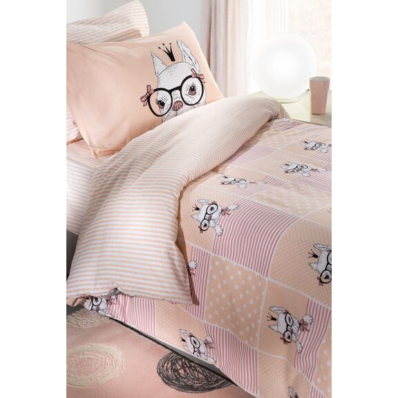 Σετ Παπλωματοθήκη Rosie Pinky 160x220 Saint Clair  100% Cotton