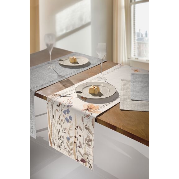 Τραβέρσα 2049 Natural Laser cut 40x160 Saint Clair  100% Polyester