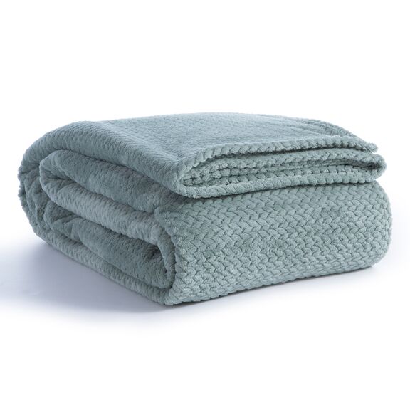 Κουβέρτα Ζακάρ Μονή 160x220cm Πολυεστέρας nef-nef duvets & blankets collection worth - green 036134