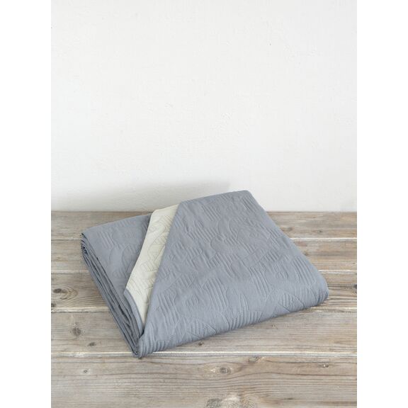 Κουβερλί Υπέρδιπλο 220x240 - Avana oat Beige / Medium Gray Nima Home 220x240