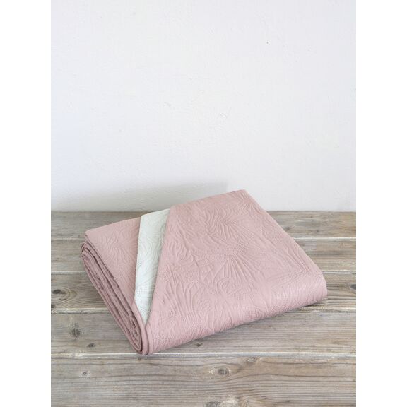 Κουβερλί Υπέρδιπλο 220x240 - Natara Light Beige / Rose Pink Nima Home 220x240