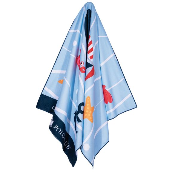 Greenwich Polo Club Πετσετα Θαλασσης 70χ140 3761 Κοκκινο, Μπλε 70x140