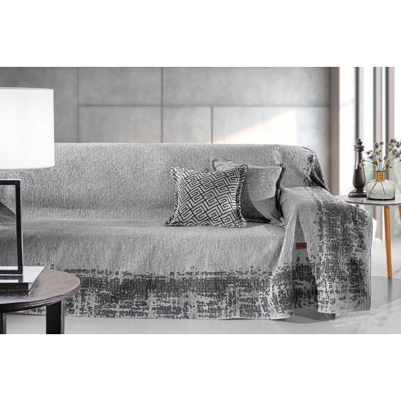 Ριχτάρι Καναπέ Perth Silver (Τριθέσιος) 180x300 guy Laroche  37% Cotton-21%polyester-42% Acrylic