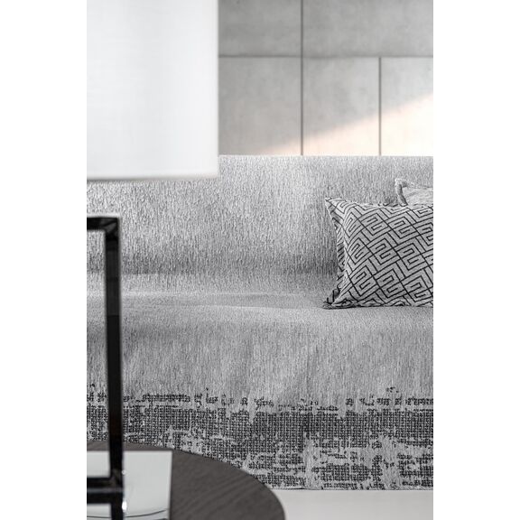 Ριχτάρι Καναπέ Perth Silver (Τριθέσιος) 180x300 guy Laroche  37% Cotton-21%polyester-42% Acrylic