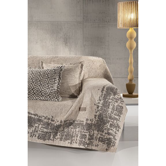 Ριχτάρι Καναπέ Perth Natural (Τριθέσιος) 180x300 guy Laroche  37% Cotton-21%polyester-42% Acrylic