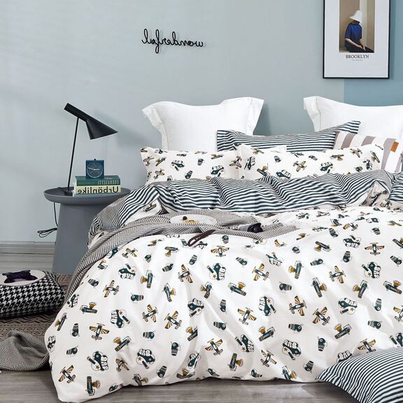 Σετ Μαξιλαροθηκες Διπλης Οψεως  Oxford Planet boy Prime Line Kids 50x70