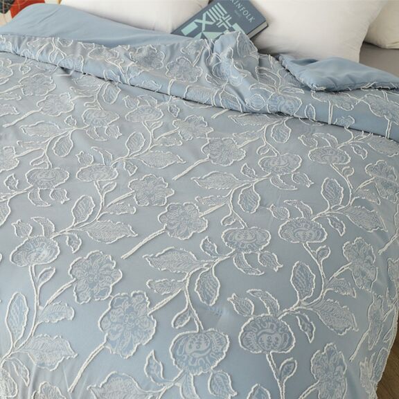 Κουβερλι Υπερδιπλο Ariel Light Blue 220x240