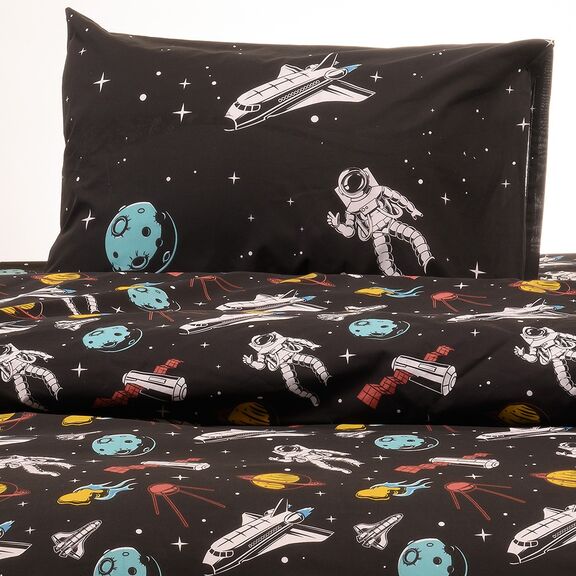 Σετ Μαξιλαροθηκες Planet Black Kids Line 50x70