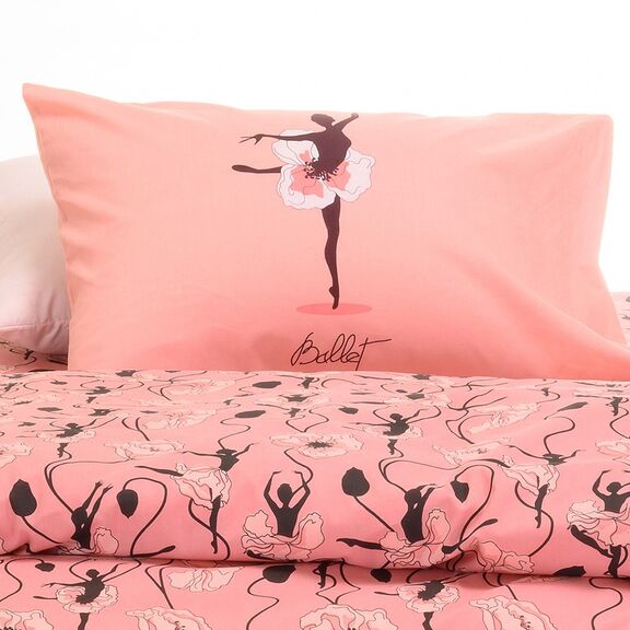 Σετ Μαξιλαροθηκες Dance Pink Kids Line 50x70