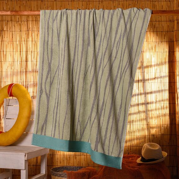 Πετσετα Θαλασσης Minimal Stripes Aqua 86x160