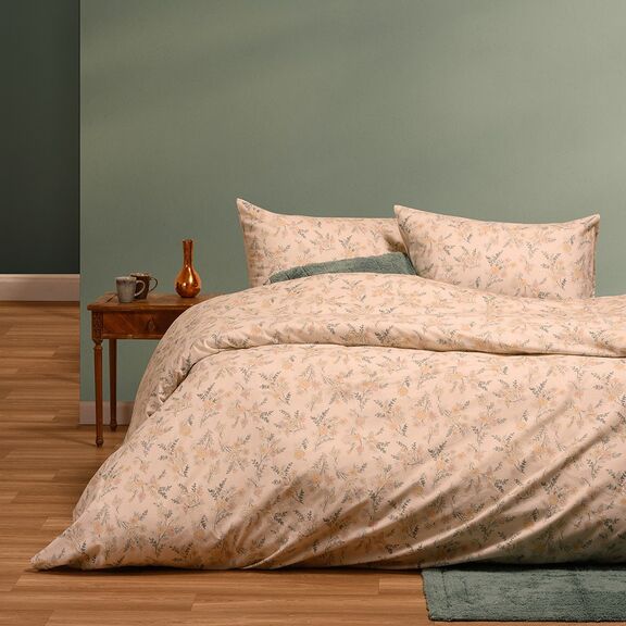 Σεντονι (Σετ 2 Τεμ.) 120χ200+30 Agnes Ecru Winter Line Mini(λ) 120x200+30