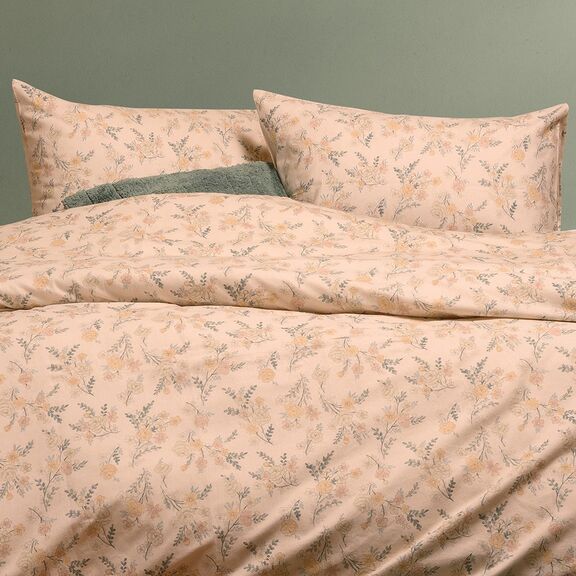 Σεντονι (Σετ 2 Τεμ.) 120χ200+30 Agnes Ecru Winter Line Mini(λ) 120x200+30