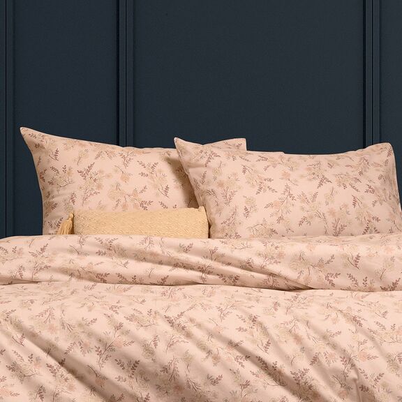 Σεντονι (Σετ 2 Τεμ.) 120χ200+30 Agnes Rose Winter Line Mini(λ) 120x200+30