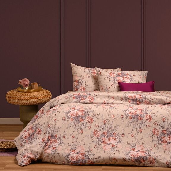Σεντονι (Σετ 2 Τεμ.) 120χ200+30 Peonia Rose Winter Line Mini(λ) 120x200+30
