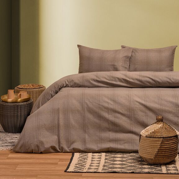 Σετ Σεντονια Φανελενια Υπερδιπλα Solo Choco (235x260) 235x260
