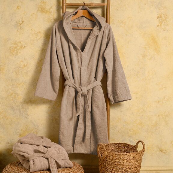 Μπουρνουζι Ενηλικων Bloom Beige m