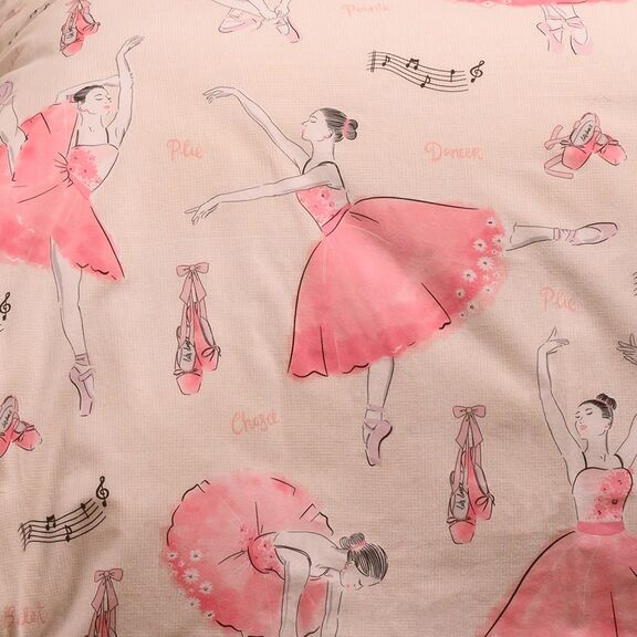 Σετ Σεντονια Φανελενια Μονα (λ) Ballet Ecru (100x200+30) Winter Line Kids(λ) 170x260 (λ)