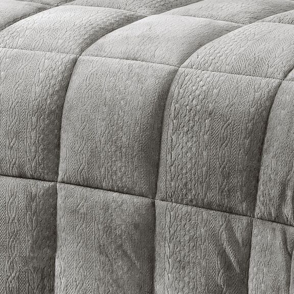 Κουβερτοπαπλωμα Υπερδιπλο Shelby Dark Grey (220x240) 220x240