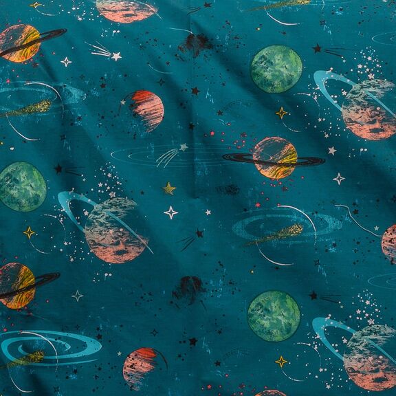 Παπλωματοθηκη Μονη Interstellar Petrol Kids Line (165x245) 165x245