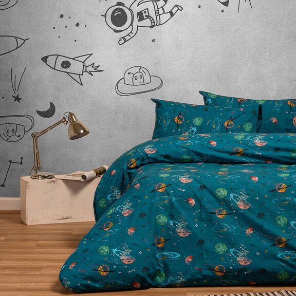 Σετ Σεντονια Μονα (λ) Interstellar Petrol Kids Line (100x200+32)(λ) 170x270 (λ)