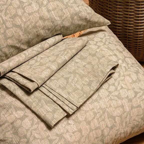 Σεντονι (Σετ 2 Τεμ.) 100χ200+32 Wang Olive Casual Line Mini(λ) 100x200+32