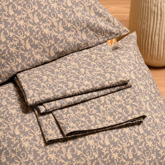 Σεντονι (Σετ 2 Τεμ.) 100χ200+32 Naya Grey Casual Line Mini(λ) 100x200+32