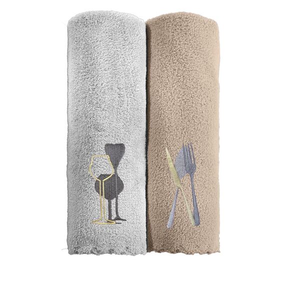 Πετσέτες Κουζίνας Gourmet Kitchen set 17 (35x50) guy Laroche Mixed 100% Fine Microfiber