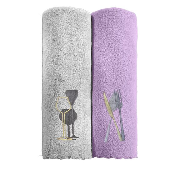 Πετσέτες Κουζίνας Gourmet Kitchen set 20 (35x50) guy Laroche Mixed 100% Fine Microfiber