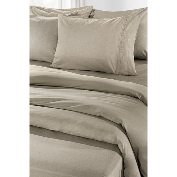 Σεντόνι Color Plus Taupe με Λάστιχο 180x200+42 guy Laroche  100% Cotton Percale