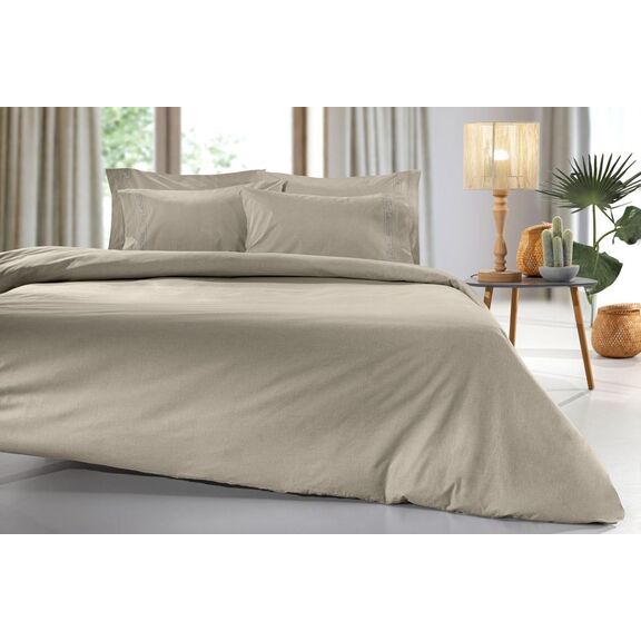 Παπλωματοθήκη Color Plus Taupe 165x225 guy Laroche  100% Cotton Percale