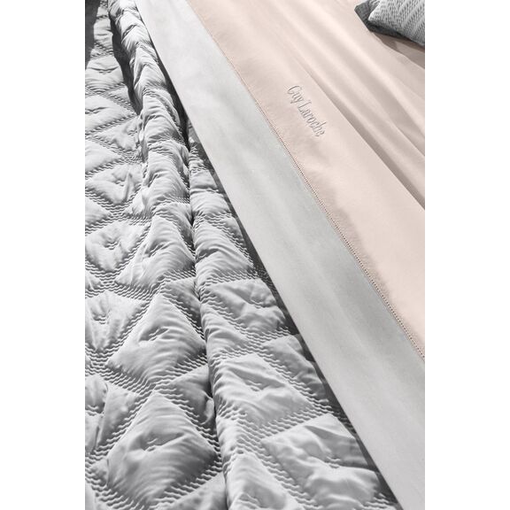 Σετ 3τμχ Κουβερλί Fiera Silver 240x250 guy Laroche  100% Microsatin