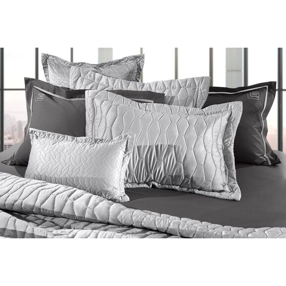 Σετ 3τμχ Κουβερλί art Silver 240x250 guy Laroche  100% Microsatin