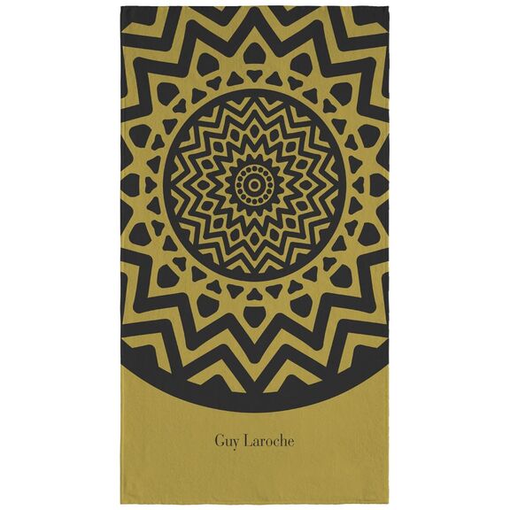 Πετσέτα Θαλάσσης Velour Printed 2101 Olive 100x175 guy Laroche  50%cotton-50%polyester