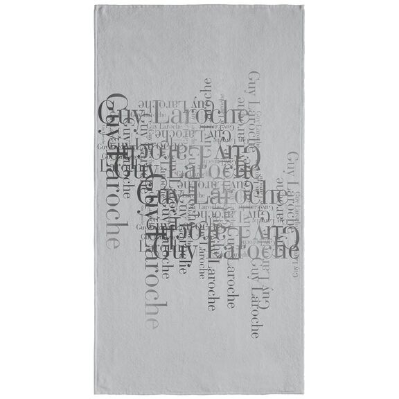 Πετσέτα Θαλάσσης Velour Printed 2103 Silver 100x175 guy Laroche  50% Cotton-50%polyester