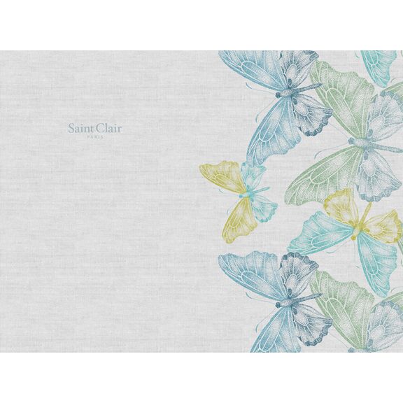 Σουπλά 3038 Aqua 45x33 Saint Clair  100% Πολυεστέρας