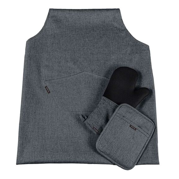Σετ 5τμχ Κουζίνας Cook set Anthracite guy Laroche  100% Polyester