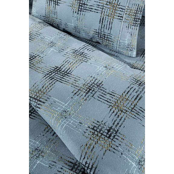 Σετ 4τμχ. Σεντόνια Mezzo raf Flannel 240x265 guy Laroche  100% Cotton Flannel