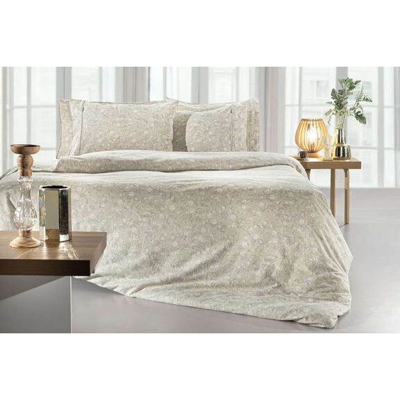 Σετ 4τμχ. Σεντόνια Elodie Natural Flannel 270x265 guy Laroche  100% Cotton Flannel