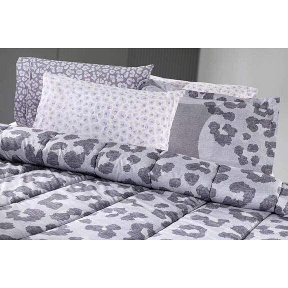 Παπλωματοθήκη Freya Lavender 225x245 guy Laroche Grey top Μicrosuede - Bottom Cotton