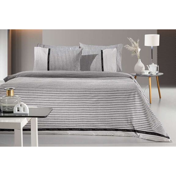 Σετ 3τμχ Παπλωματοθήκη Parma Grey Flannel 225x245 guy Laroche  100% Cotton Flannel