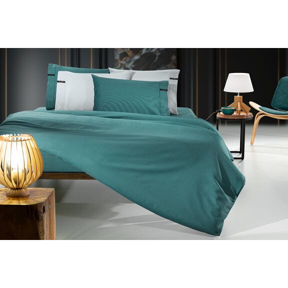 Παπλωματοθήκη Minimal Petrol 255x245 guy Laroche  100% Cotton Satin