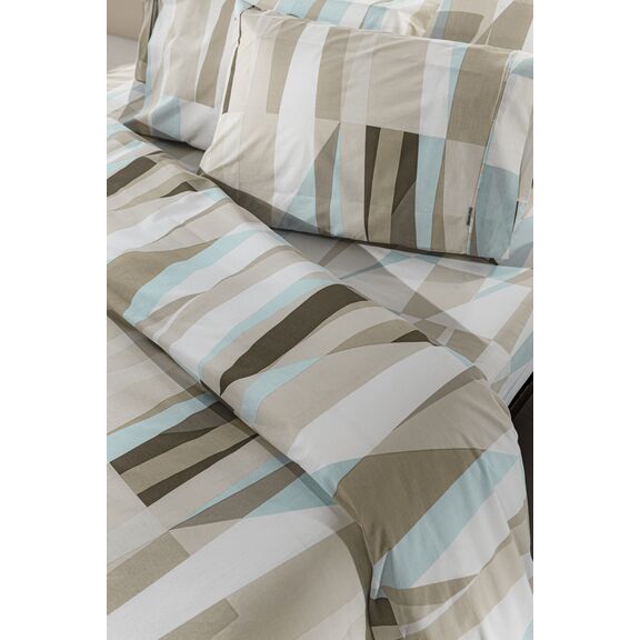Σετ Παπλωματοθήκη 3τμχ. Nolan Natural 225x245 guy Laroche  100% Cotton Percale