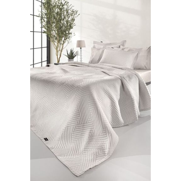 Κουβέρτα Lupo Natural 245x260 guy Laroche  60% Cotton, 40% Polyester Jacquard