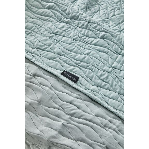 Σετ 2τμχ Κουβερλί Shadow Mint 160x220 guy Laroche  100% Fine Microfiber
